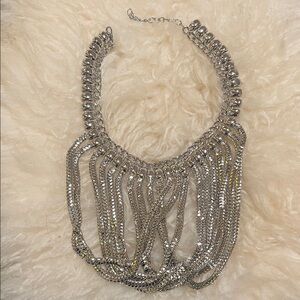 Elegant Silver Statement Necklace
